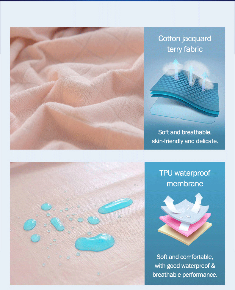 Pure Cotton Waterproof Bedsheet-11jpg